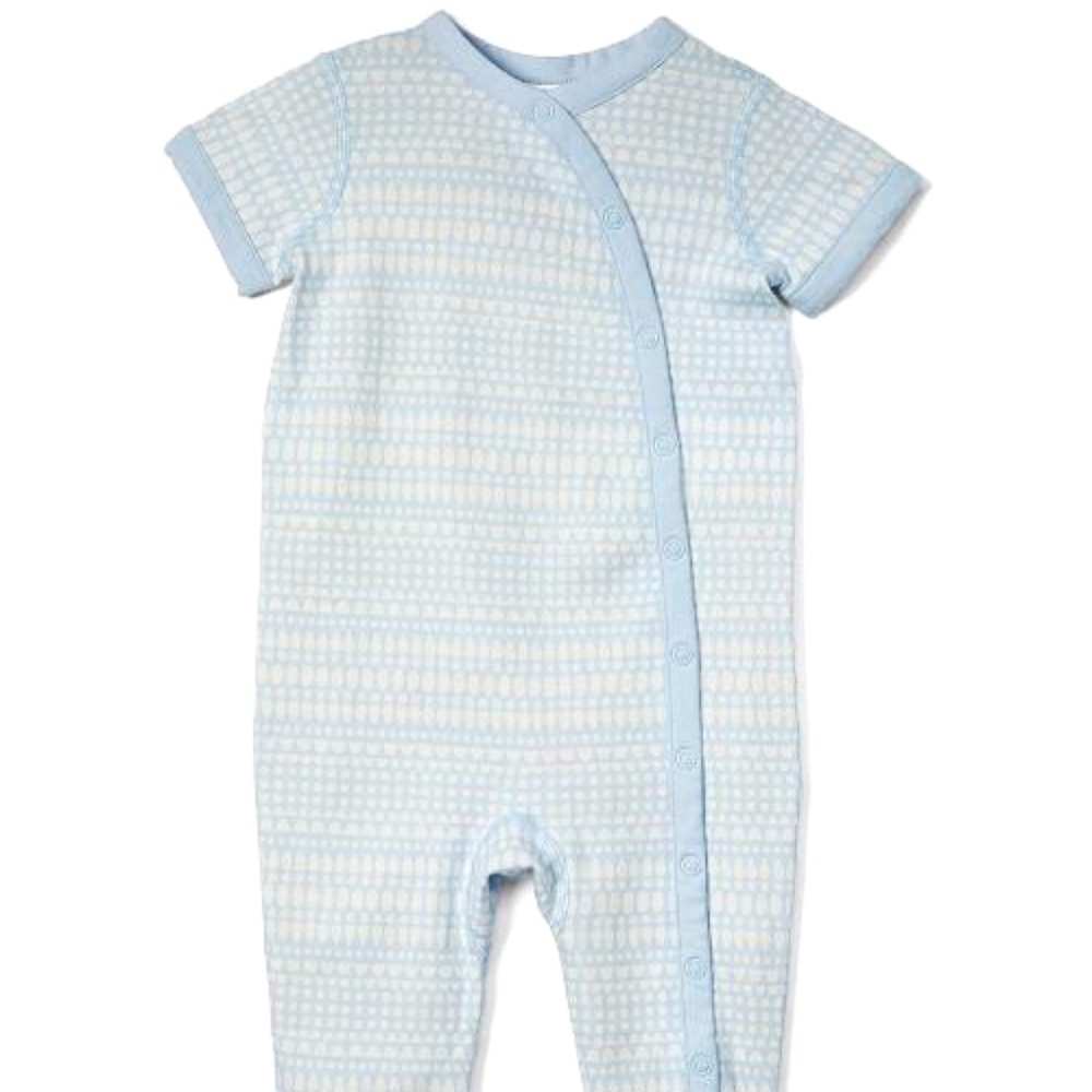 NEW Morning Sky Geometric Organic Cotton Romper - Picture 2 of 2